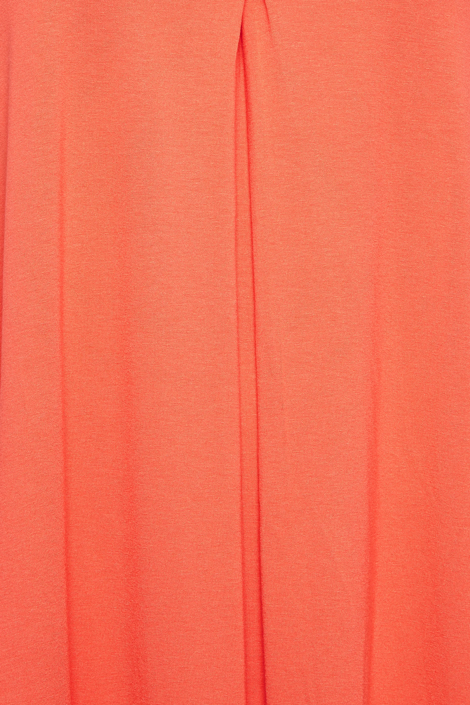 YOURS Curve Orange Pleat Swing Vest Top