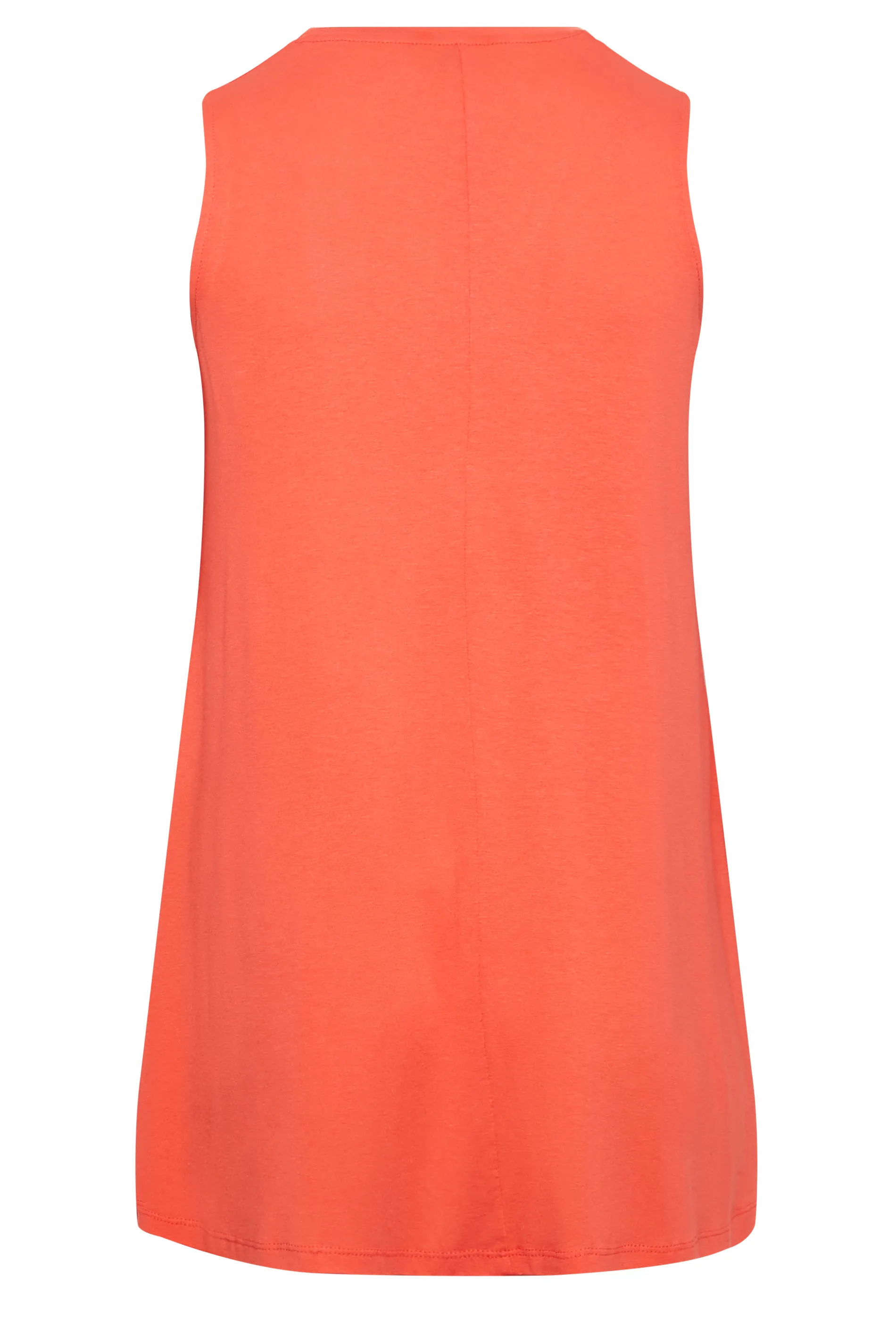 YOURS Curve Orange Pleat Swing Vest Top