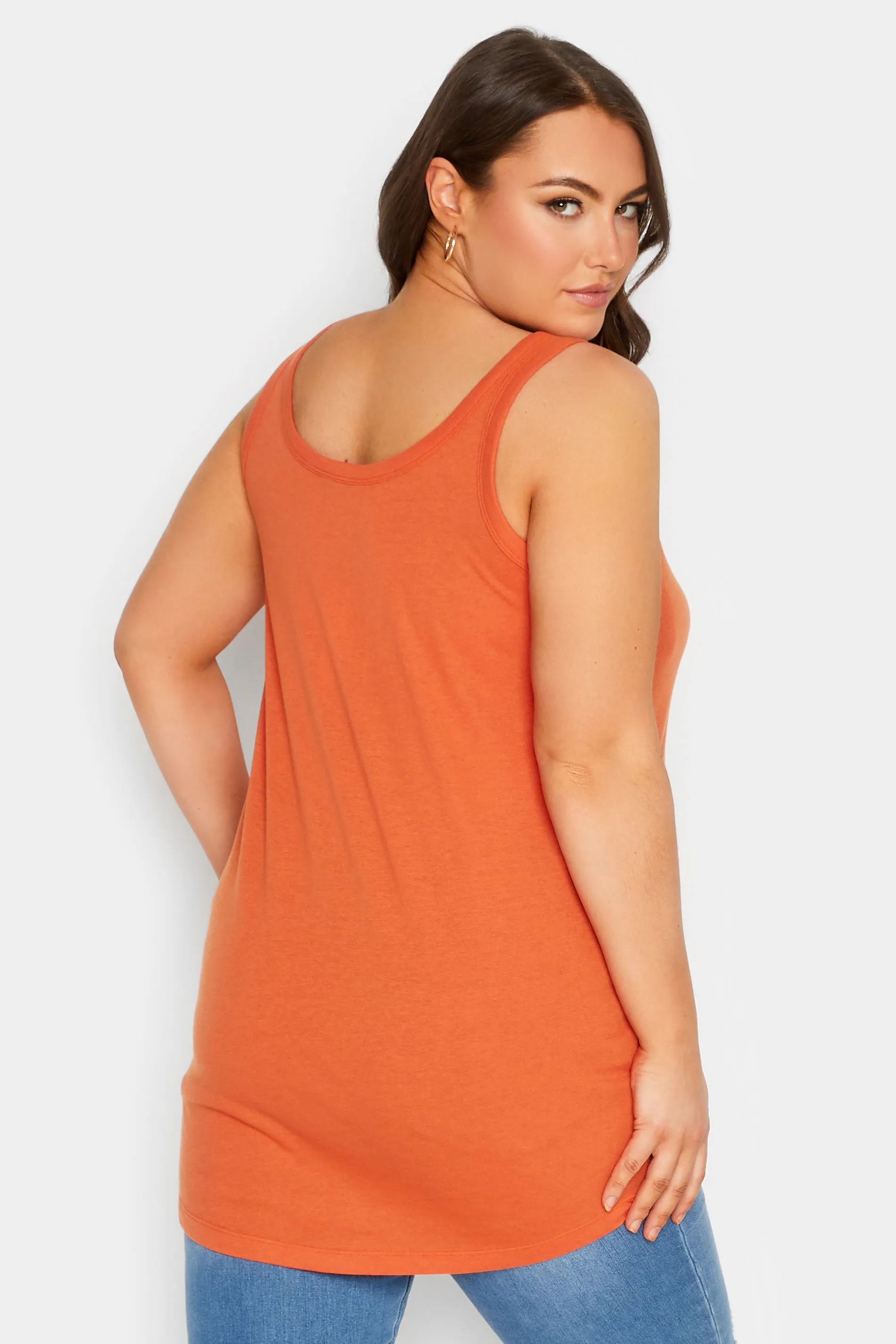 YOURS Curve Rust Orange Vest Top