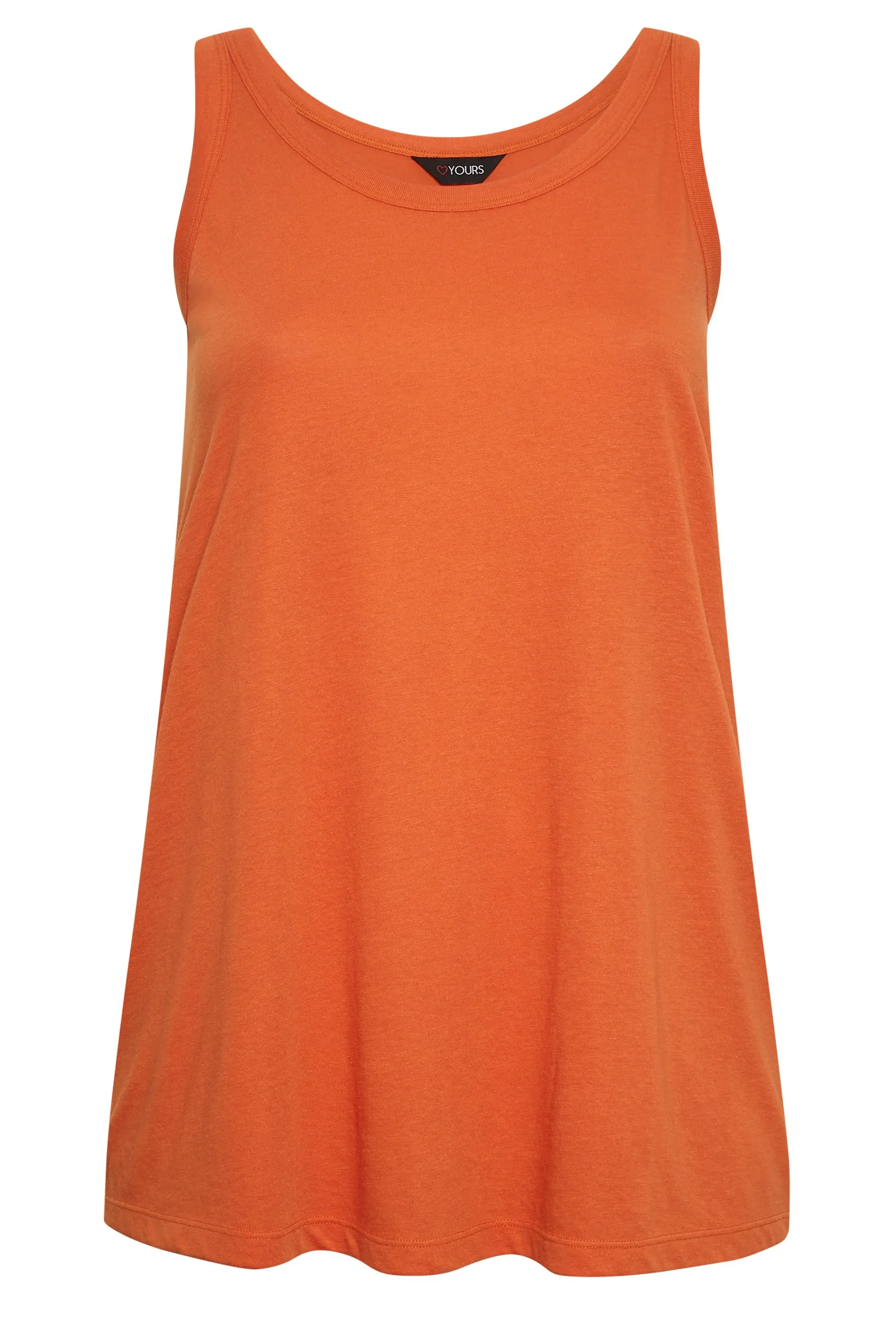 YOURS Curve Rust Orange Vest Top