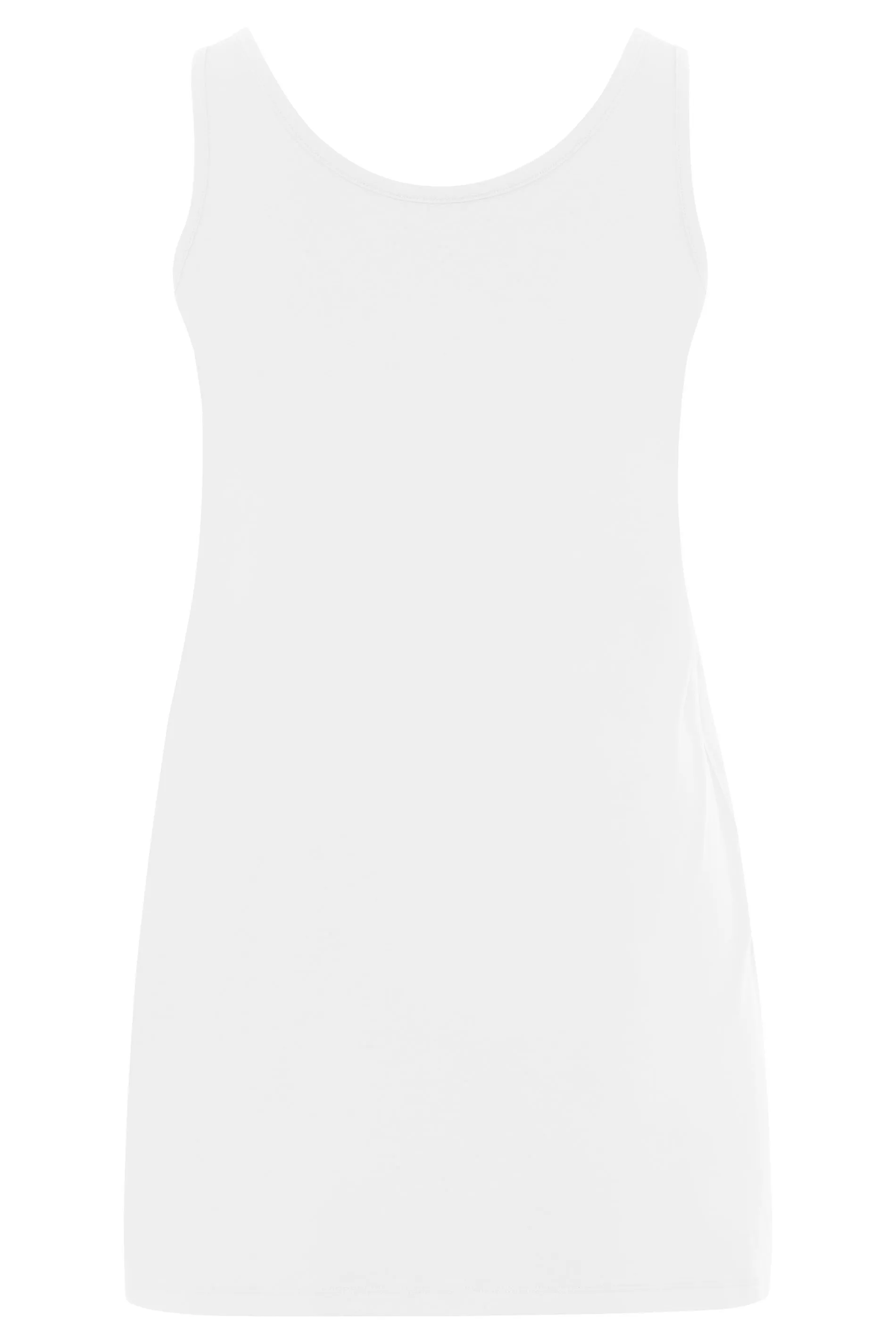 YOURS Curve White Longline Vest Top